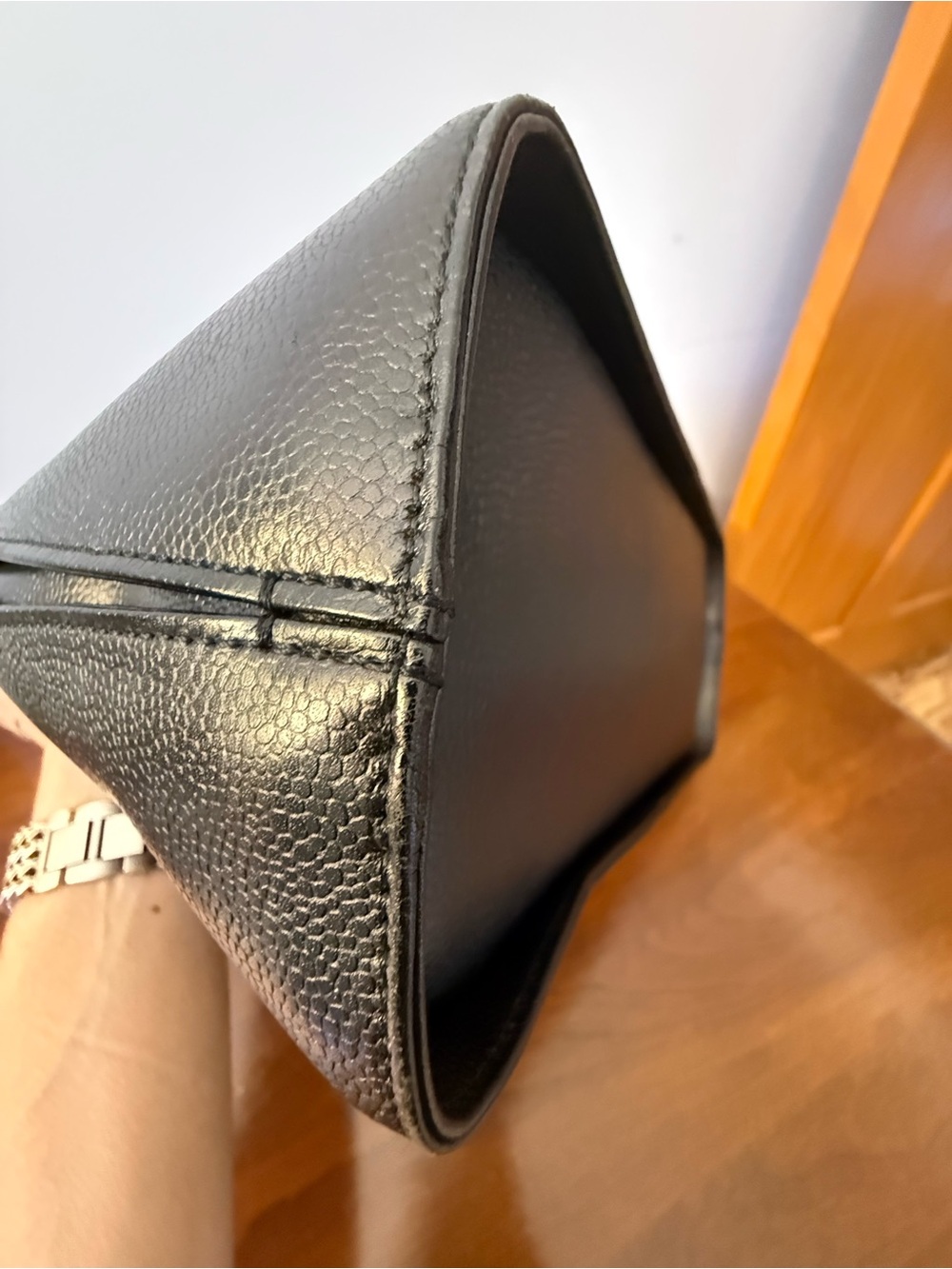 Givenchy Vintage Black Leather Top-handle bag w/ COA - Picture 6 of 16